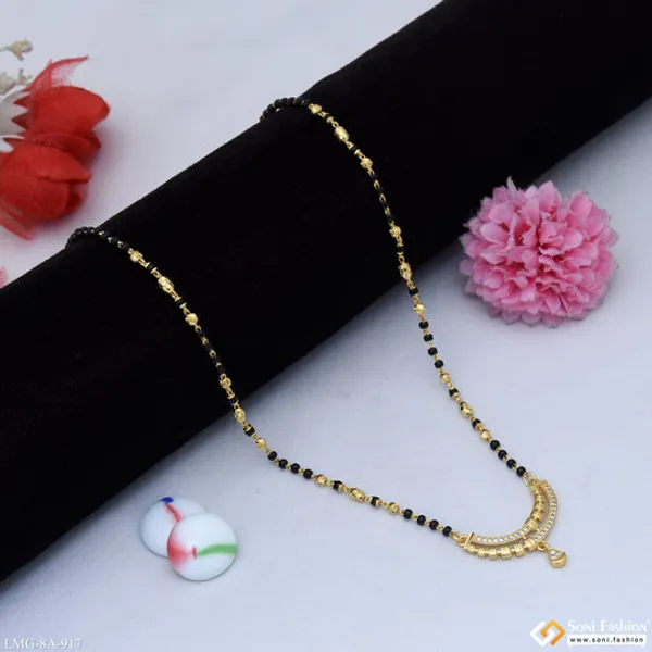 Chic_Design_Gold_Plated_Mangalsutra_For_Women_Style_A917
