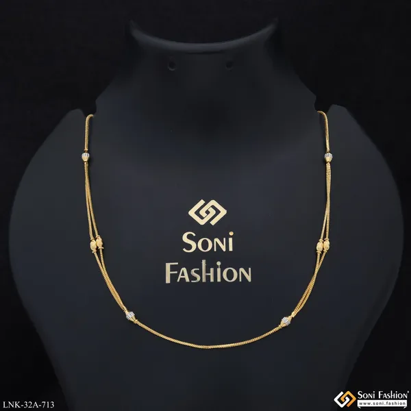 1_Gram_Gold_Plated_Fashion_Forward_Necklace_For_Ladies_Style_A713