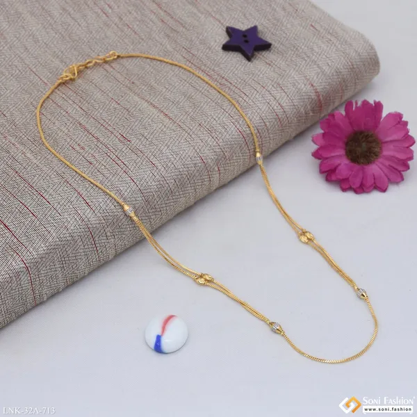 1_Gram_Gold_Plated_Fashion_Forward_Necklace_For_Ladies_Style_A713