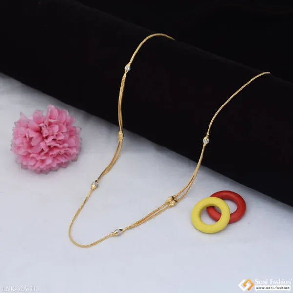 1_Gram_Gold_Plated_Fashion_Forward_Necklace_For_Ladies_Style_A713