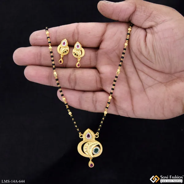 Lovely_Design_Gold_Plated_Mangalsutra_Set_For_Women_Style_A644