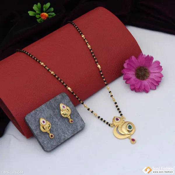 Lovely_Design_Gold_Plated_Mangalsutra_Set_For_Women_Style_A644
