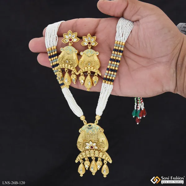 New_Style_Gold_Plated_Antique_Necklace_Set_For_Women_Style_B120