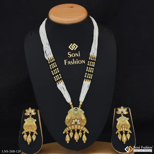 New_Style_Gold_Plated_Antique_Necklace_Set_For_Women_Style_B120