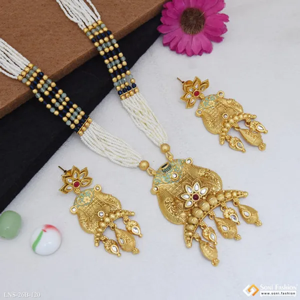 New_Style_Gold_Plated_Antique_Necklace_Set_For_Women_Style_B120
