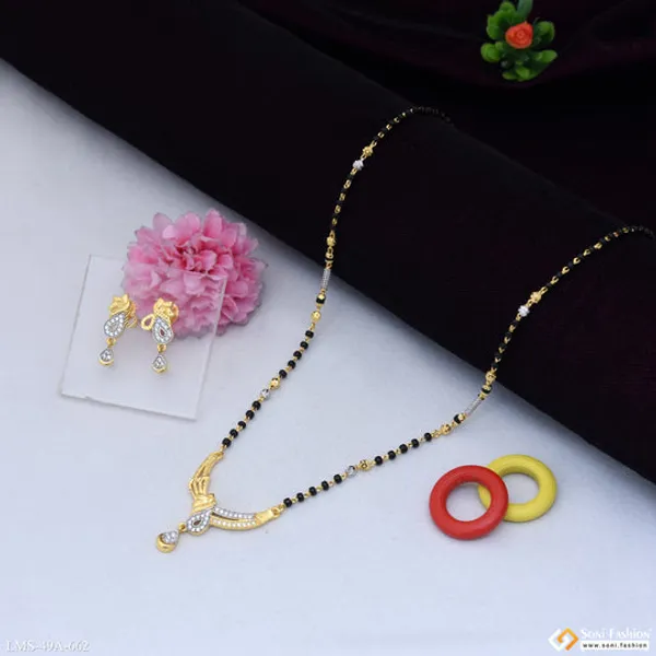 1_Gram_Gold_Plated_Finely_Detailed_Mangalsutra_Set_For_Women_Style_A662