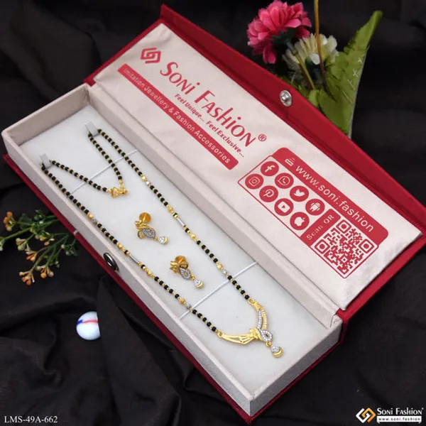 1_Gram_Gold_Plated_Finely_Detailed_Mangalsutra_Set_For_Women_Style_A662