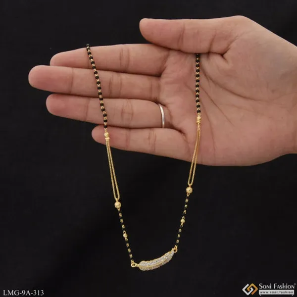 Glittering_Design_Latest_Design_Gold_Plated_Mangalsutra_For_Women_Style_A313