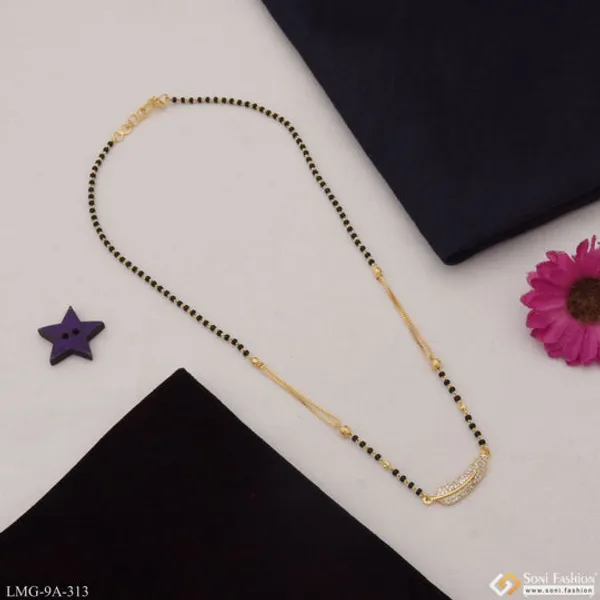 Glittering_Design_Latest_Design_Gold_Plated_Mangalsutra_For_Women_Style_A313
