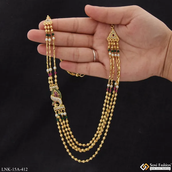 Cool_Design_With_Diamond_Latest_Design_Gold_Plated_Mala_For_Women_Style_A412