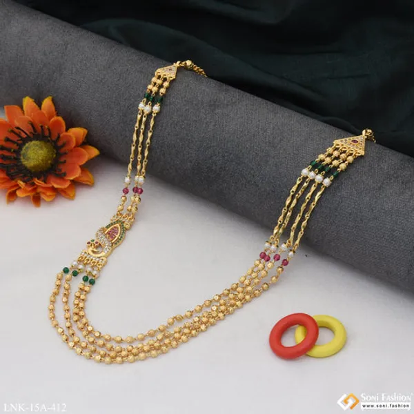 Cool_Design_With_Diamond_Latest_Design_Gold_Plated_Mala_For_Women_Style_A412