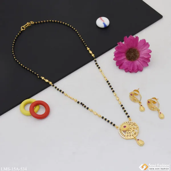 Sparkling_Design_Gold_Plated_Mangalsutra_Set_For_Women_Style_A534