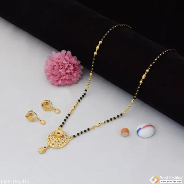 Sparkling_Design_Gold_Plated_Mangalsutra_Set_For_Women_Style_A534