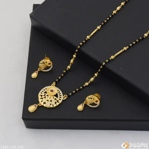 Sparkling_Design_Gold_Plated_Mangalsutra_Set_For_Women_Style_A534