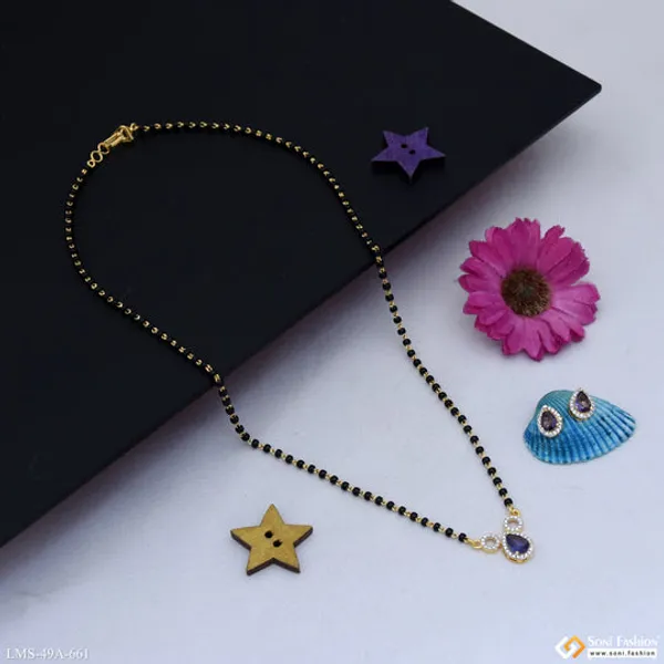 1_Gram_Gold_Plated_Charming_Design_Mangalsutra_Set_For_Women_Style_A661