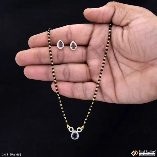 1_Gram_Gold_Plated_Charming_Design_Mangalsutra_Set_For_Women_Style_A661