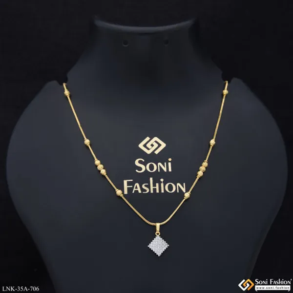 1_Gram_Gold_Plated_Magnificent_Design_Chain_Pendant_For_Ladies_Style_A706