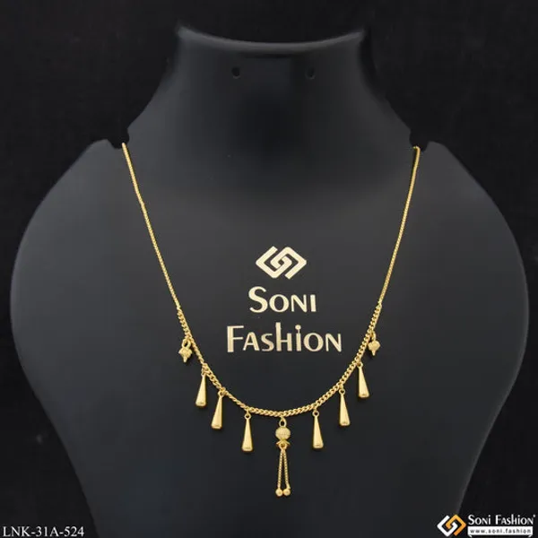 1_Gram_Gold_Plated_Fashionable_Necklace_For_Ladies_Style_A524