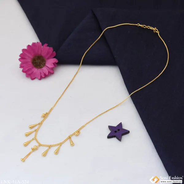 1_Gram_Gold_Plated_Fashionable_Necklace_For_Ladies_Style_A524