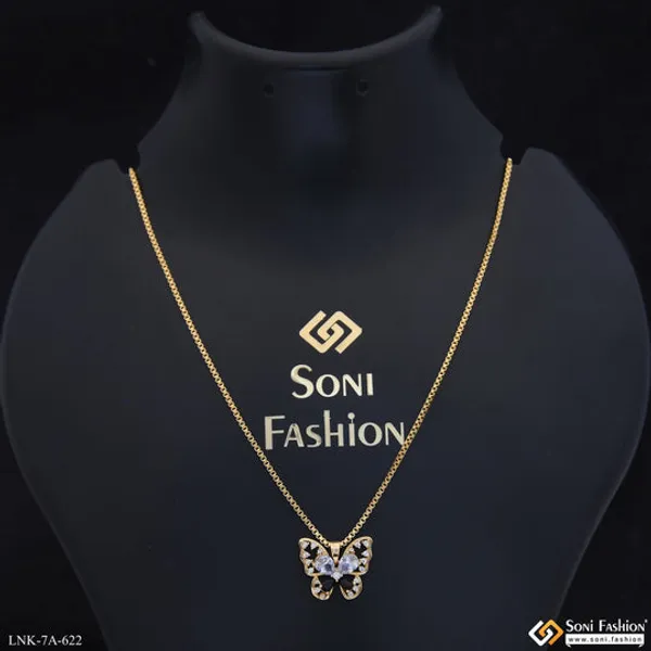 Fancy_Design_Gold_Plated_Chain_Pendant_For_Ladies_Style_A622