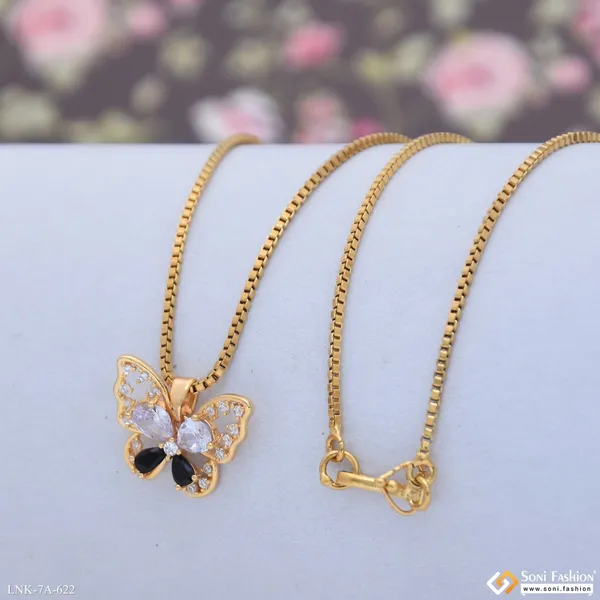 Fancy_Design_Gold_Plated_Chain_Pendant_For_Ladies_Style_A622