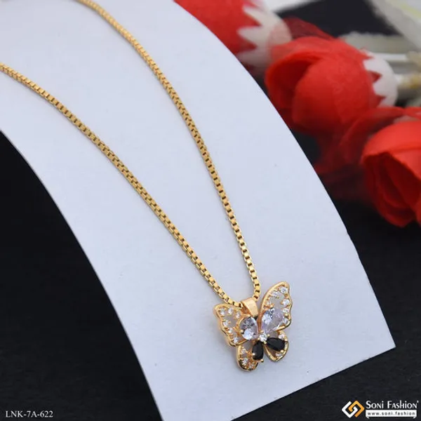 Fancy_Design_Gold_Plated_Chain_Pendant_For_Ladies_Style_A622