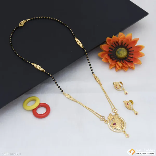Best_Quality_Gold_Plated_Mangalsutra_Set_For_Women_Style_A621