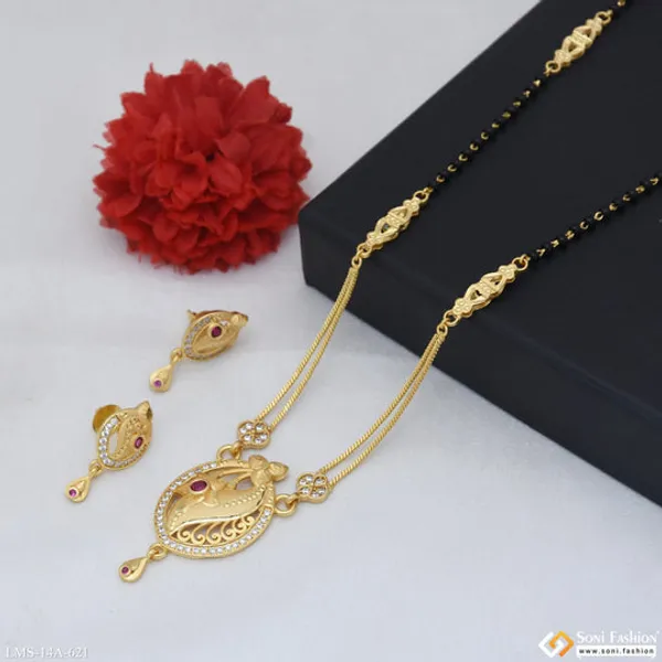 Best_Quality_Gold_Plated_Mangalsutra_Set_For_Women_Style_A621