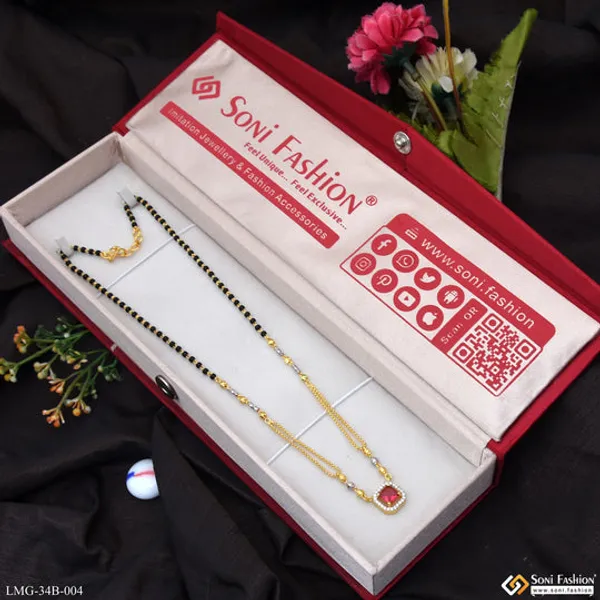 1_Gram_Gold_Plated_Radiant_Design_Mangalsutra_For_Women_Style_B004