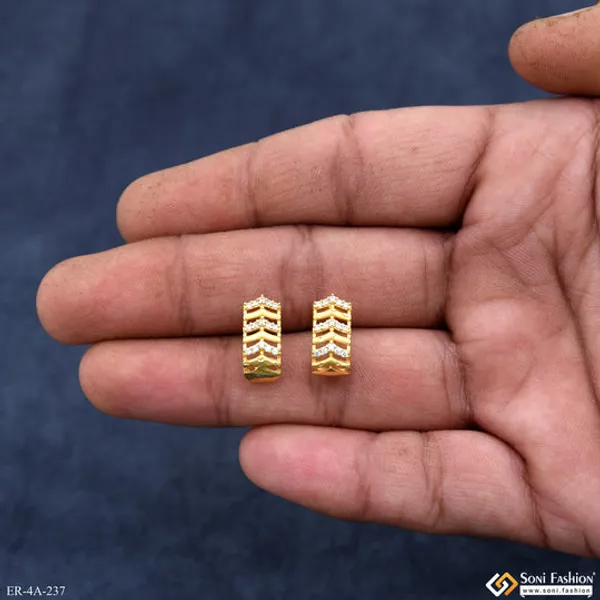 Graceful_Design_Gold_Plated_Earrings_For_Ladies_Style_A237