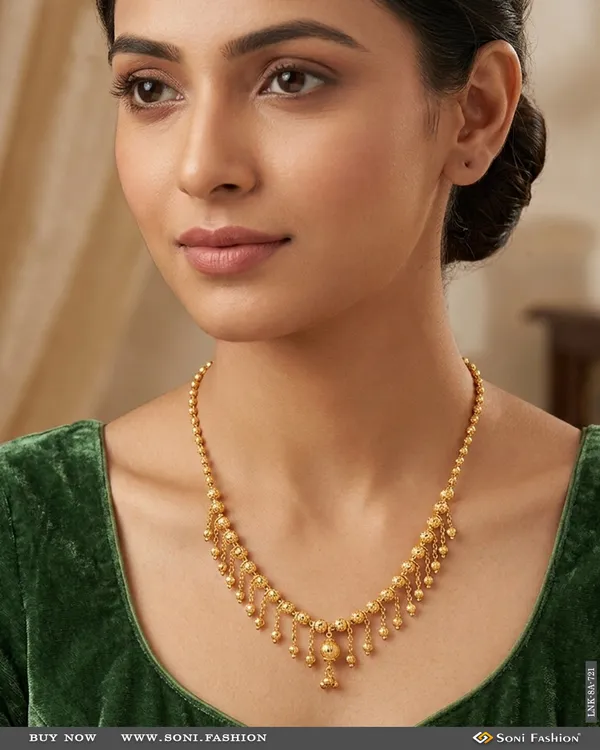 Artisanal_Design_Gold_Plated_Necklace_For_Ladies_Style_A721