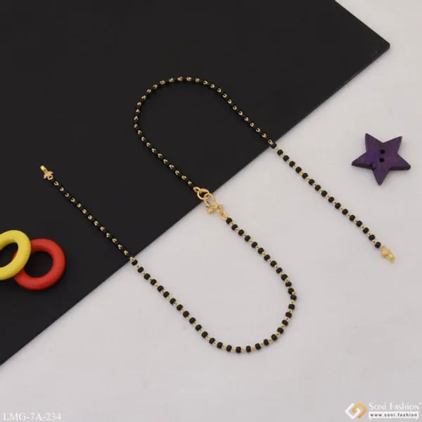 1_Gram_Gold_Plated_With_Diamond_New_Style_Mangalsutra_Dori_For_Women_Style_A234