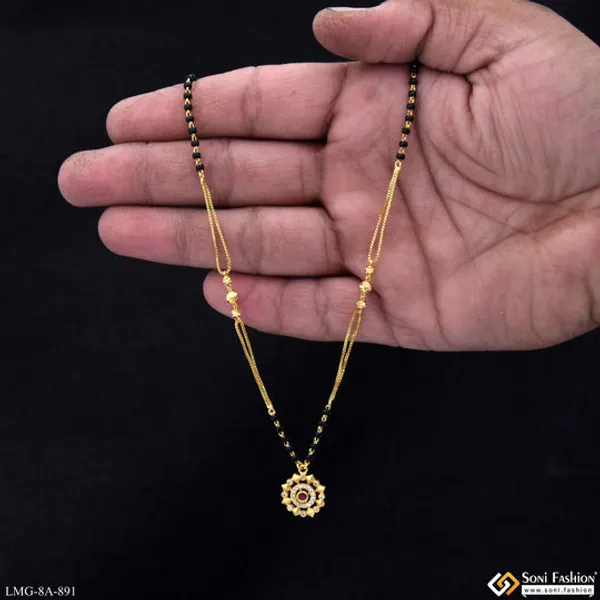 Chic_Design_Gold_Plated_Mangalsutra_For_Women_Style_A891