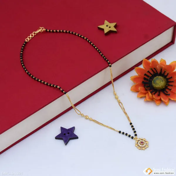 Chic_Design_Gold_Plated_Mangalsutra_For_Women_Style_A891