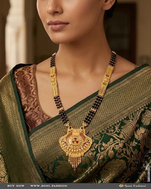 Latest_Design_Gold_Plated_Mangalsutra_For_Women_Style_B035