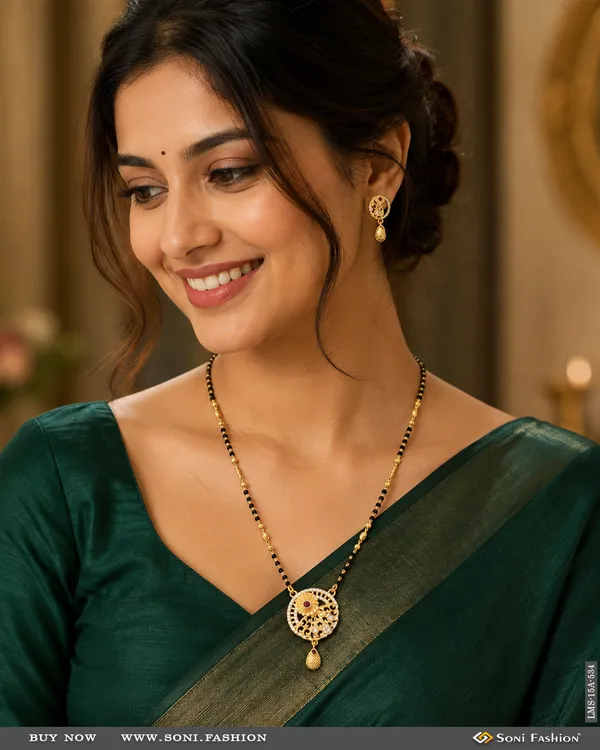 Sparkling_Design_Gold_Plated_Mangalsutra_Set_For_Women_Style_A534