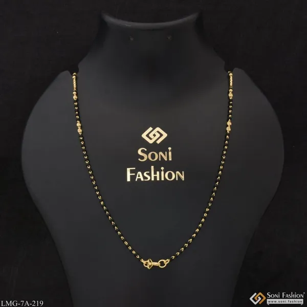 1_Gram_Gold_Plated_Hand_Crafted_Design_Mangalsutra_Dori_For_Ladies_Style_A219