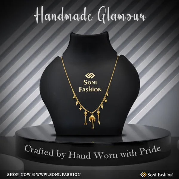 1_Gram_Gold_Plated_Hand_Crafted_Design_Necklace_For_Ladies_Style_A514