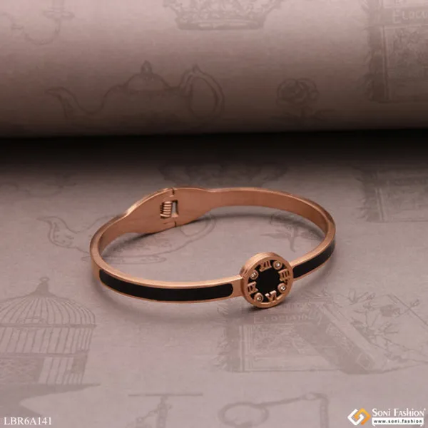 Roman_Number_With_Diamond_Superior_Quality_Rose_Gold_Bracelet_For_Lady_Style_Lbra141