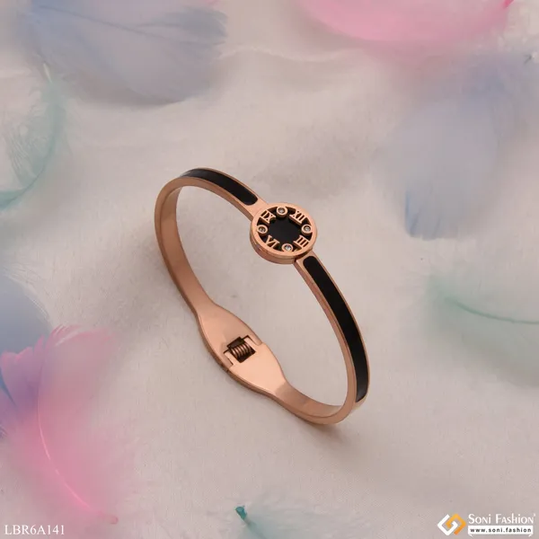 Roman_Number_With_Diamond_Superior_Quality_Rose_Gold_Bracelet_For_Lady_Style_Lbra141