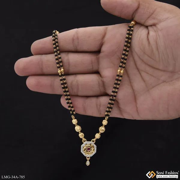 1_Gram_Gold_Plated_Opulent_Design_Mangalsutra_For_Women_Style_A785