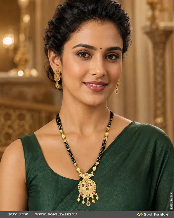 Best_Quality_Gold_Plated_Mangalsutra_Set_For_Women_Style_A549