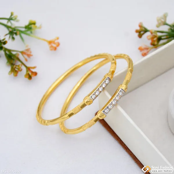 1_Gram_Gold_Plated_Decorative_Design_Bangles_For_Ladies_Style_A050