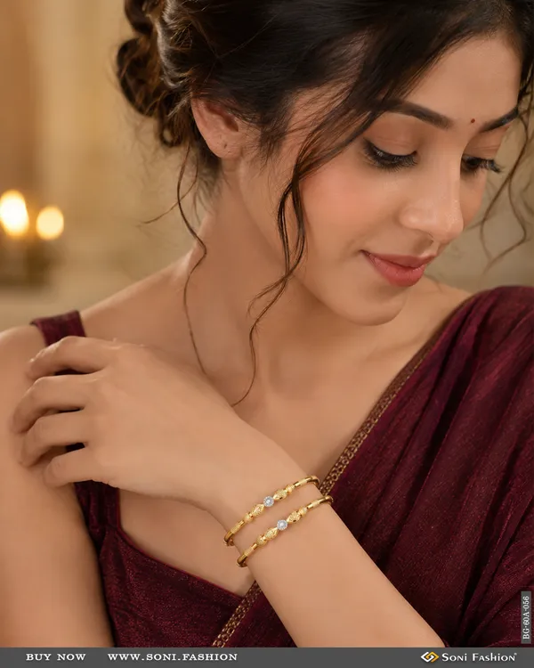 1_Gram_Gold_Plated_Dazzling_Design_Bangles_For_Ladies_Style_A056