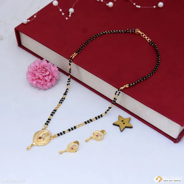 Latest_Design_Gold_Plated_Mangalsutra_Set_For_Women_Style_A677