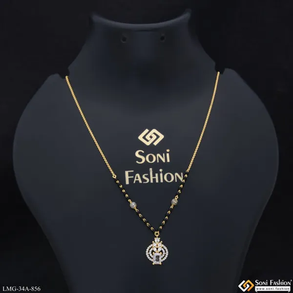 1_Gram_Gold_Plated_Charming_Design_Mangalsutra_For_Women_Style_A856