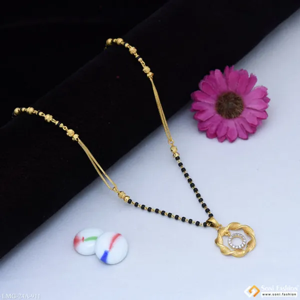 1_Gram_Gold_Plated_New_Style_Mangalsutra_For_Women_Style_A911