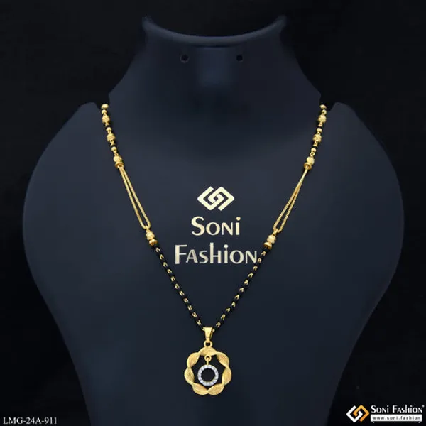 1_Gram_Gold_Plated_New_Style_Mangalsutra_For_Women_Style_A911