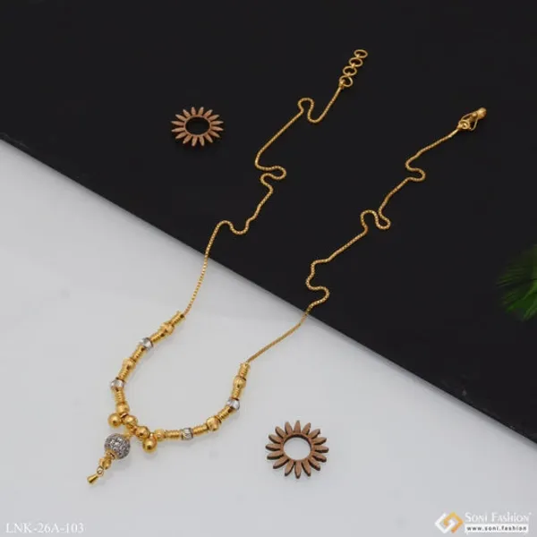1_Gram_Gold_Plated_With_Diamond_Glittering_Design_Necklace_For_Ladies_Style_A103