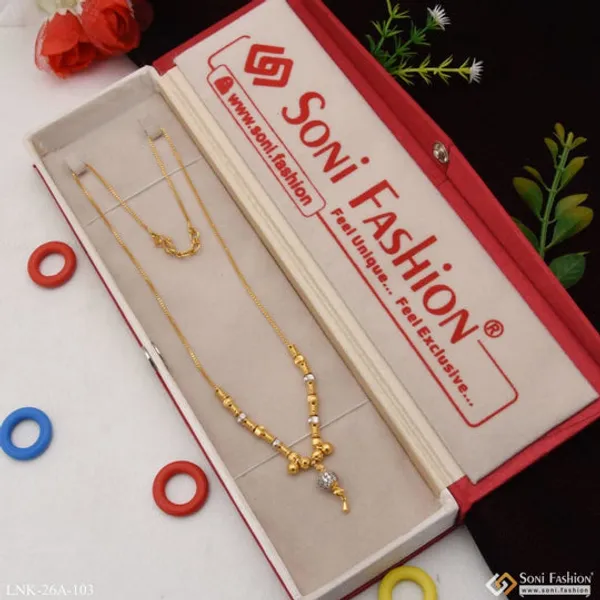 1_Gram_Gold_Plated_With_Diamond_Glittering_Design_Necklace_For_Ladies_Style_A103